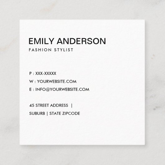 ELEGANTER DESIGNER VERZIERTE BLACK SUN MANDALA QUADRATISCHE VISITENKARTE (Rückseite)