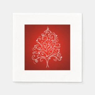 Eleganter Designer Weihnachtsbaum Weihnachten Weih Serviette