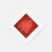 Eleganter Designer Weihnachtsbaum Weihnachten Weih Serviette (Ecke)