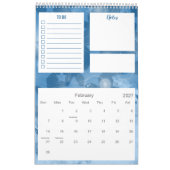 Eleganter Designplaner für moderne Classic Blue St Kalender (Feb 2027)