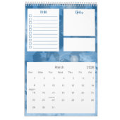 Eleganter Designplaner für moderne Classic Blue St Kalender (Mär 2026)
