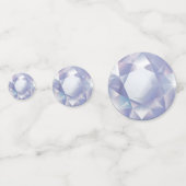 Eleganter Diamond Gemstone Party Table Konfetti (Vorderseiten)