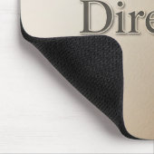 Eleganter Direktor Titel Strukturierter Sandstein Mousepad (Ecke)