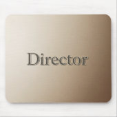 Eleganter Direktor Titel Strukturierter Sandstein Mousepad (Vorne)