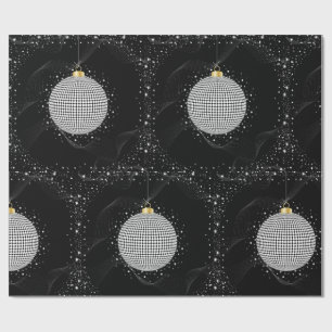 Eleganter Disco-Kugel-Weihnachtsschmuck Geschenkpapier