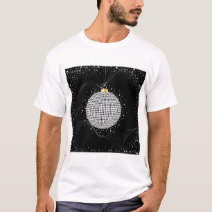 Eleganter Disco-Kugel-Weihnachtsschmuck T-Shirt