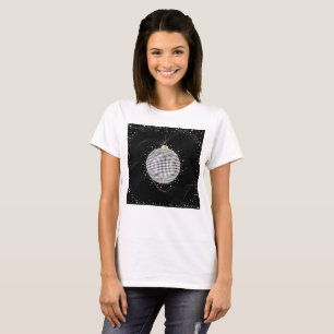Eleganter Disco-Kugel-Weihnachtsschmuck T-Shirt