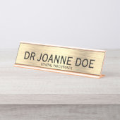 Eleganter Doctor General Practitioner Gold Schreibtischnamensplakette (Vorderseite )