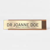 Eleganter Doctor General Practitioner Gold Schreibtischnamensplakette (Vorderseite )