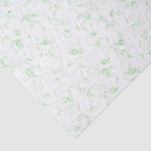 Eleganter Dollar Bill Green Filigree Minimal Ditsy Seidenpapier (Detail)