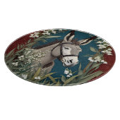 Eleganter Donkey und Lily The Valley Blume Schneidebrett (Ecke)