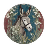 Eleganter Donkey und Lily The Valley Blume Schneidebrett (Vorderseite)
