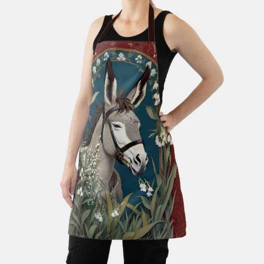 Eleganter Donkey und Lily The Valley Blume Schürze (InSitu)