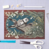 Eleganter Donkey und Lily The Valley Blume Seidenpapier (Handwerk)