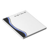 Eleganter Dots Chiropraktor Personalisiert Notepad Notizblock (angewinkelt)