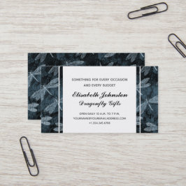 Eleganter Dragonfly Gift Shop oder Boutique Visitenkarte