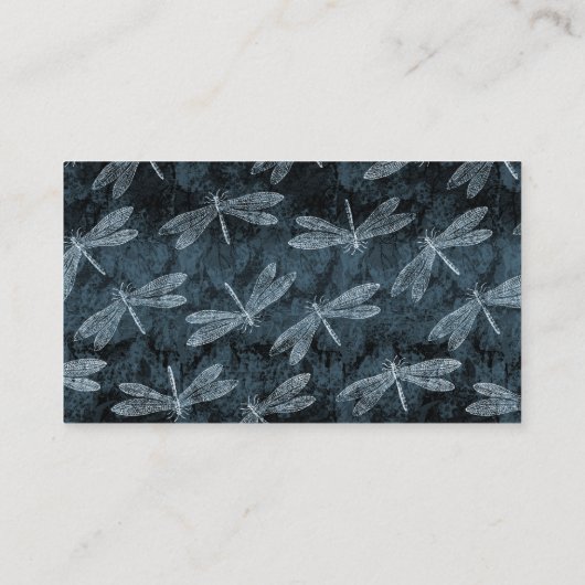 Eleganter Dragonfly Gift Shop oder Boutique Visitenkarte (Rückseite)