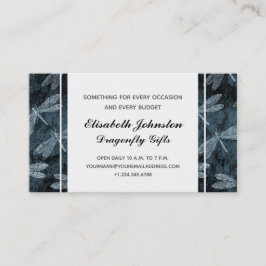 Eleganter Dragonfly Gift Shop oder Boutique Visitenkarte