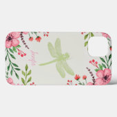 Eleganter Dragonfly Rosa Grün Case-Mate iPhone Hülle (Rückseite (Horizontal))