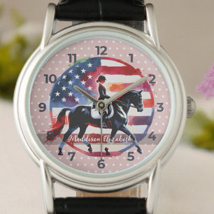 Eleganter Dressurreiter Armbanduhr
