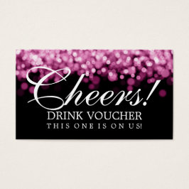 Eleganter Drink Voucher Pink Lights