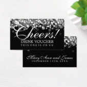 Eleganter Drink Voucher Silberleuchten (Schreibtisch)