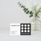 Eleganter dunkelgrauer Salon Treuekarte (Stehend Vorderseite)