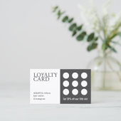 Eleganter dunkelgrauer Salon Treuekarte (Stehend Vorderseite)