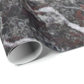 Eleganter dunkelgrauer und weißer Marmorstein Geschenkpapier (Rolleneckpunkt)