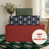 Eleganter dunkelgrüner Nussknacker Geschenkpapier