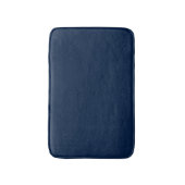 Eleganter dunkelmarineblauer schlichter moderner C Badematte (Vorderseite Vertikal)
