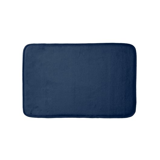 Eleganter dunkelmarineblauer schlichter moderner C Badematte (Vorderseite)