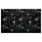 Eleganter dunkler Blumengarten mit Hummingbirds Ro Stoff (Fat Quarter (45,7 x 55,9 cm))