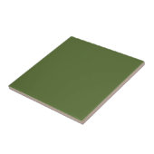 Eleganter dunkler Olive Green Akzent Fliese (Seite)