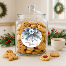 Eleganter dunkler Teal Blau Roter Blumen-Weihnacht