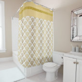 Eleganter Duschvorhang aus der Gold Sea Muschel (Beispiel)