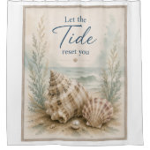 Eleganter Duschvorhang "Lass dich von der Flut zur (Vorderseite)