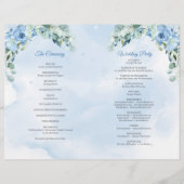 Eleganter dustiger blauer Eukalyptus in Aquarellfa (Rückseite)