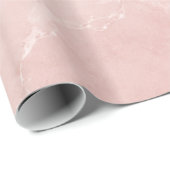 Eleganter Dusty Rose Marmor Geschenkpapier (Rolleneckpunkt)