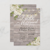 Eleganter EAT Drink & Be Verheiratet Hochzeiten Ei Einladung (Vorne/Hinten)