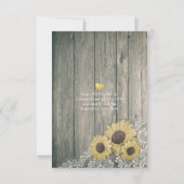 Eleganter EAT Drink & Be Verheiratet Hochzeiten Ei Einladung (Rückseite)