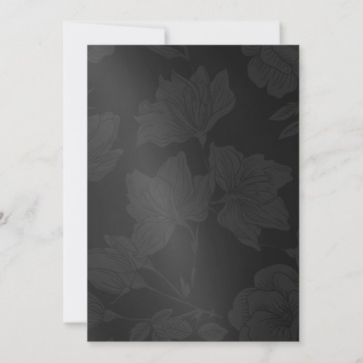 Eleganter EAT Drink & Be Verheiratet Hochzeiten Ei Einladung (Rückseite)