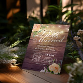 Eleganter EAT Drink & Be Verheiratet Hochzeiten Ei Einladung