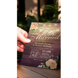 Eleganter EAT Drink & Be Verheiratet Hochzeiten Ei Einladung