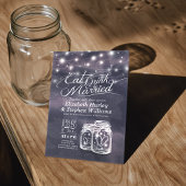 Eleganter EAT Drink & Be Verheiratet Hochzeiten Ei Einladung