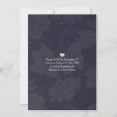 Eleganter EAT Drink & Be Verheiratet Hochzeiten Ei Einladung (Rückseite)