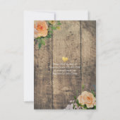 Eleganter EAT Drink & Be Verheiratet Hochzeiten Ei Einladung (Rückseite)