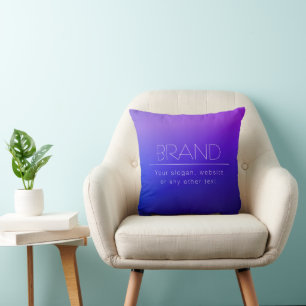 Eleganter editierbarer Text und moderne verblassen Kissen