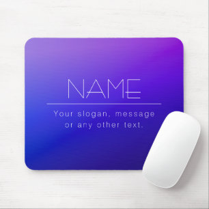 Eleganter editierbarer Text und moderne verblassen Mousepad