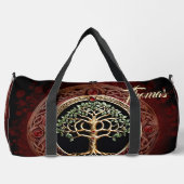 Eleganter edler Lebensbaum mit keltischem Knoten. Duffle Bag (Vorderseite)